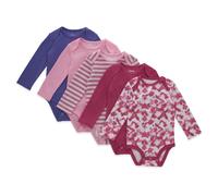 Hanes Unisex Baby Langarm-Body Ultimate Flexy Jungen & M dchen 5er-Pack Lila/Rosa 0-6 Monate US