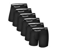 Hanes Unterwäsche-Set, Stretch-Baumwolle, Boxershorts für Herren, feuchtigkeitsableitend, 12er-Pack, Schwarz, XX-Large