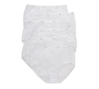 Hanes Women's Cotton Briefs 6 Pack Size: 9 Color: White