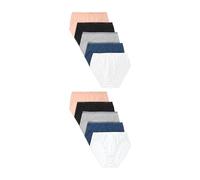 Hanes Women's n's Cotton Hi-Cut Underwear, 10-Pack, Assorted-10 Pack, 9
