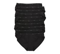 Hanes Women's Tagless All Day Comfort Cotton Bikini Panties, Black, 7