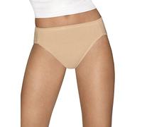 Hanes Womens Ultimate Comfort Cotton 5-Pack Hi-Cut Panties, 43HUCC, 9