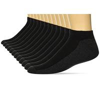 Hanes X-Temp Herren-Socken, gepolstert, 12er-Pack, Schwarz, 46-48 EU
