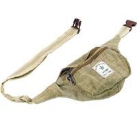 Hanf Gürteltasche, Ethno Bauchtasche, Unisex, Natur | Hanf und Baumwolle, drei Fächer mit Reißverschluss, verstellbarer Gurt, individuelles Design