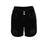 Hangowear Damen Jeansshorts HENDRINA Samt schwarz 38