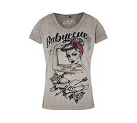 Hangowear Damen T-Shirt BABYECUE grau S