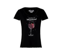 Hangowear Damen T-Shirt WEINKIND schwarz S