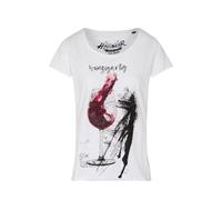 Hangowear Damen Weinshirt T-Shirt Weinzigartig weiß (DE/NL/SE/PL, Alphanumerisch, M, Regular, Regular, Standard, weiß)
