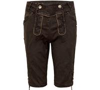 Hangowear Herren Herren Jeans 'Lederhose' Dunkelbraun, Dunkelbraun Coated, 52