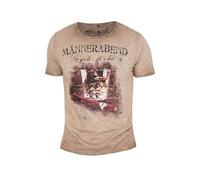 Hangowear Herren T-Shirt MAENNERABEND beige XXL