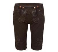 Hangowear Trachtenjeans Bermuda Ovida Dunkelbraun (DE/NL/SE/PL, Numerisch, 40, Regular, Regular, Dunkelbraun)