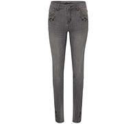 Hangowear Trachtenjeans Wencke grau | Jeans mit Stickereien | High Waist Skinny Damen Gr. 34