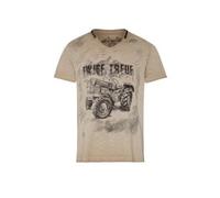 HangOwear Trachtenshirt Alwin Traktor beige - XL