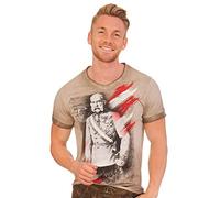 Hangowear Trachtenshirt Herren - Fausto - grau, Schlamm