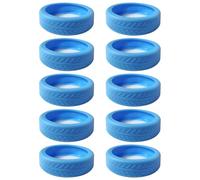 Hangsu 10 Stück Silikon Radabdeckungen für Gepäck absorbieren Stöße und schützen Ihren Koffer modisches Accessoire Gepäck Silikonabdeckung