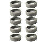 Hangsu 10 Stück Silikon Radabdeckungen für Gepäck absorbieren Stöße und schützen Ihren Koffer modisches Accessoire Gepäck Silikonabdeckung