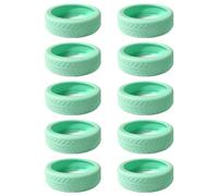 Hangsu 10 Stück Silikon Radabdeckungen für Gepäck absorbieren Stöße und schützen Ihren Koffer modisches Accessoire Gepäck Silikonabdeckung