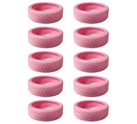 Hangsu 10 Stück Silikon Radabdeckungen für Gepäck absorbieren Stöße und schützen Ihren Koffer modisches Accessoire Gepäck Silikonabdeckung