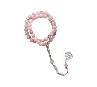 Hangsu 45 Perlen, 8 mm, Hui Armband, ethnisch inspiriert, Imitation von Jade, Glasschmuck, robustes kulturelles Handgelenk Accessoire, Glasarmband