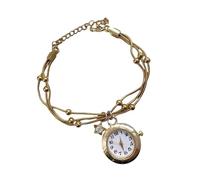 Hangsu Zartes handgefertigtes Fransen-Uhrenarmband, datenloses Geschenk für sie, mit sicherem, verstellbarem Verschluss, handgefertigtes Taschenuhr-Armband, Eine Größe, Wie beschrieben