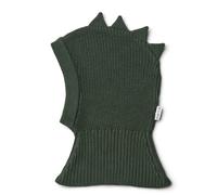 Hanibal Balaclava - Haube für Kopf und Hals aus Bio-Baumwolle - 6-9 Monate / Dino Hunter Green