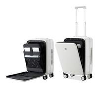 Hanke Upgrade 20" Tragegepäck mit vorderer Laptop-Tasche, Rollkoffer mit Spinner Rädern und TSA Schloss, Aluminiumrahmen PC Hardside Reisegepäck für Frau Mann