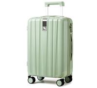 Hanke Upgrade Handgepäck 34 x 22 x 54 cm Airline-zugelassen, 20 Zoll Leichter Hartschalen-Kabinenkoffer PC-Reisekoffer mit Spinner-Rädern und TSA-Schloss(20 Zoll-Bambusgrün)