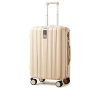 Hanke Upgrade Handgepäck 34 x 22 x 54 cm Airline-zugelassen, 20 Zoll Leichter Hartschalen-Kabinenkoffer PC-Reisekoffer mit Spinner-Rädern und TSA-Schloss(20 Zoll-Kuba-Sand)