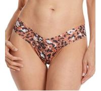 Hanky Panky 2P Cheeky Cheetah Low Rise Thong Apricot One Size Damen