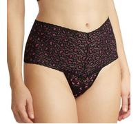 Hanky Panky 2P Cross Dyed Leopard Retro Thong Schwarz/Rosa One Size Damen