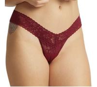 Hanky Panky 2P Daily Lace Low Rise Thong D1 Weinrot Nylon One Size Damen