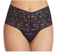 Hanky Panky 2P Signature Lace Retro Thong Marine Nylon One Size Damen