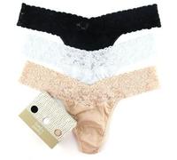 Hanky Panky 3P Cotton Low Rise Thong Mixed Baumwolle One Size Damen