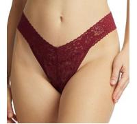 Hanky Panky 3P Daily Lace Original Rise Thong D1 Weinrot Nylon One Size Damen