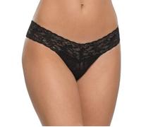 Hanky Panky 3P Low Rise Thong Schwarz Nylon One Size Damen