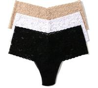 Hanky Panky 3P Retro Lace Thong Mixed Nylon One Size Damen