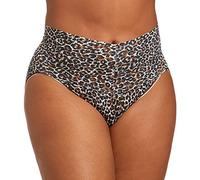 Hanky Panky Classic Leopard Plus Size Retro Thong (2X1924X)- Brown/Black