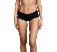 Hanky Panky Ladies? Organic Cotton Boyshort With Lace ? Black - M