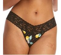 Hanky Panky Lemon Dot Low Rise Thong Schwarz gemustert One Size Damen