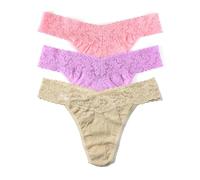 hanky panky ORG THG PRNT Box, 3 Stück, Pink Lady/Viola Purple/Sand, Einheitsgröße
