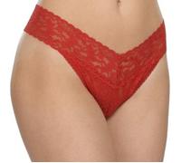 Hanky Panky Original Rise Thong Rot Nylon One Size Damen