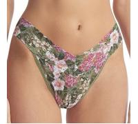 Hanky Panky Printed Original Rise Thong Grün mit Blume Nylon One Size Damen