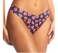 Hanky Panky Printed Original Rise Thong Schwarz/Rosa Nylon One Size Damen