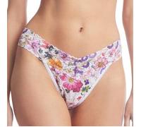 Hanky Panky Printed Original Rise Thong Weiß m Blumen Nylon One Size Damen