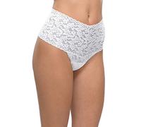 hanky panky Retro Thong - Tanga im Retro-Stil, mit Hohem Schnitt, Unterwäschen Damen Baumwolle, Lingerie Slip Damen aus Stretch-Spitze Signature Lace