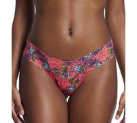 hanky panky Signature Lace Printed Low Rise Thong (PR4911P),Wonderland Blooms