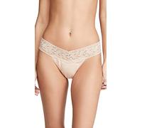 hanky panky Supima Cotton Original Rise Tanga mit Spitze - Chai