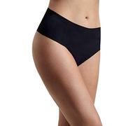 hanky panky Tanga Godiva - Thong mit Hohem Schnitt, Unterwäschen Damen Baumwolle Normalschnitt, Lingerie Slip Damen aus Stretch-Spitze Signature Lace, Color Schwarz - Size M