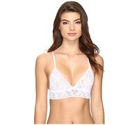 hanky panky Triangle Bralette - Bustier Damen, Dreieck-Bralette aus Stretch-Spitze Signature Lace, Lingerie Damenwäsche Zero Feel, BH Ohne Bügel, Color Weiss - Size M