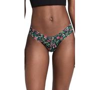 hanky panky Women's Extra Spice Low Rise Thong, Extra Spice, Black, Print, One Size
